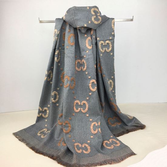 Ruby 67 Grey Gucci Inspired Scarf