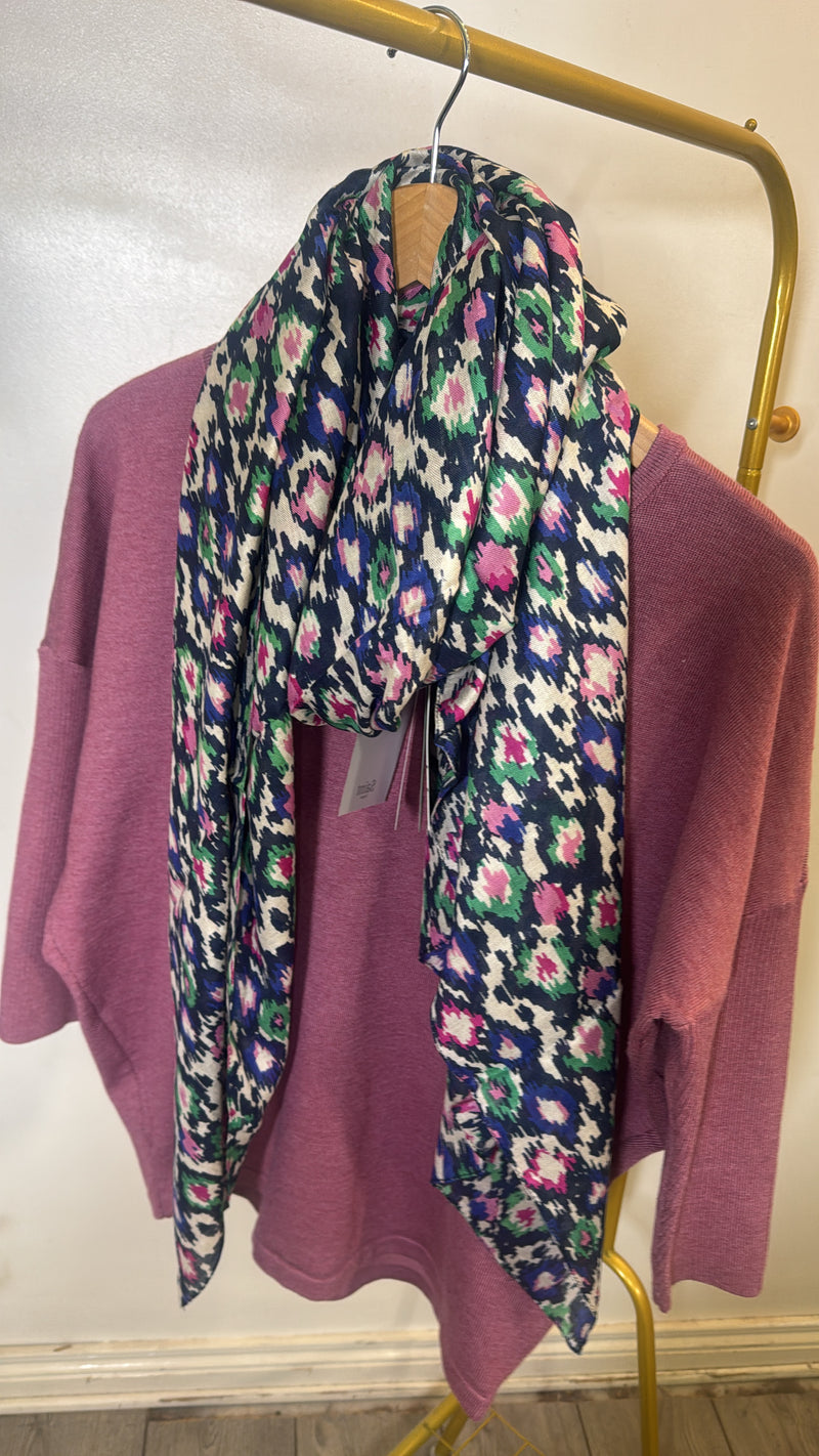 Saint Tropez Mila Dusky Pink Melange Round Neck Knit