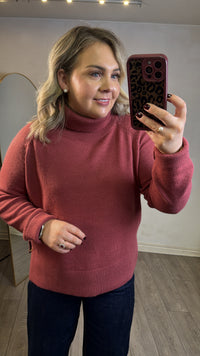 Coster Copenhagen Warm Blush Cowl Neck Longline Knit, 264-2418 