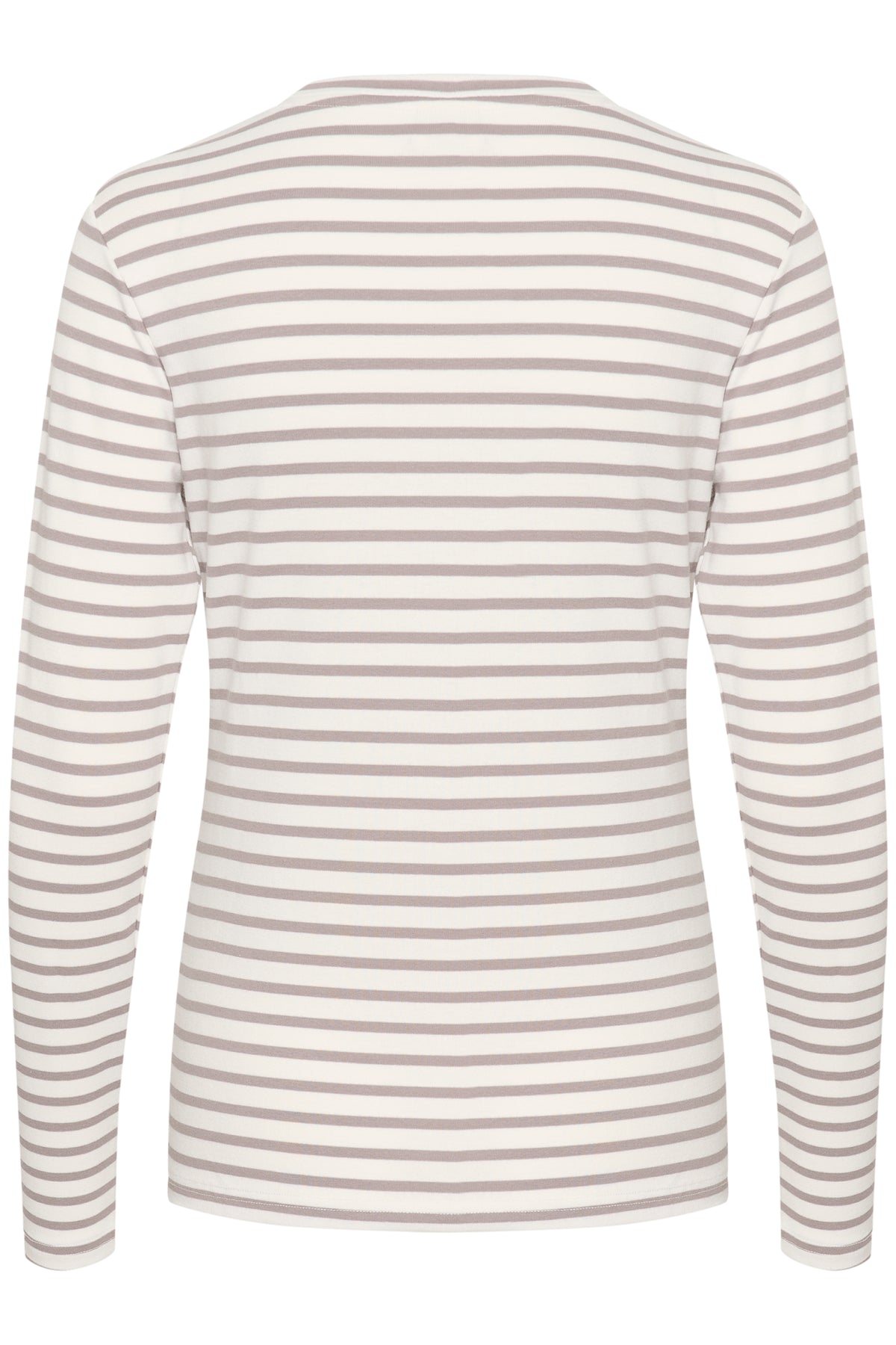 Kaffe Liddy Chalk/Grey Stripe Top with Fuchsia Heart, 10502821