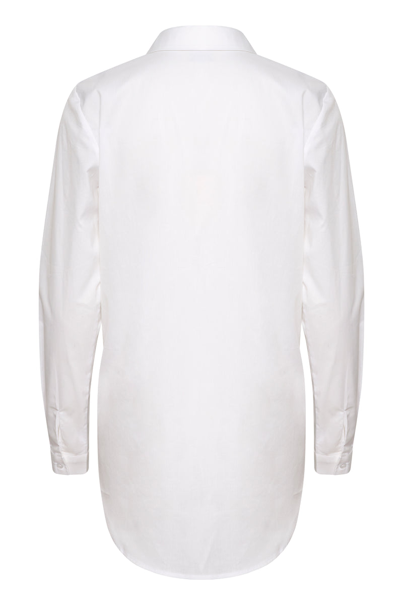 Kaffe Kascarlet Optical White Fitted Layering Shirt, 10504242