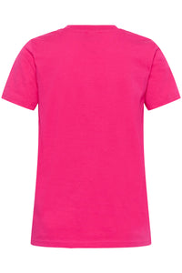 Kaffe Kamarin Beetroot Fuchsia T-Shirt, 10506137
