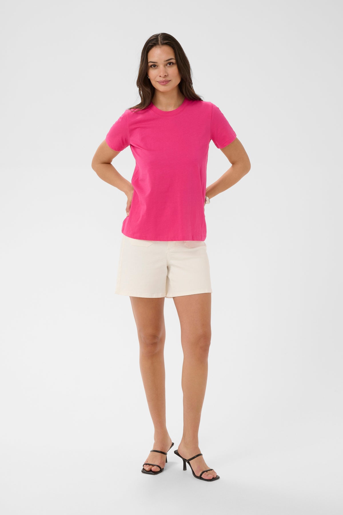 Kaffe Kamarin Beetroot Fuchsia T-Shirt, 10506137