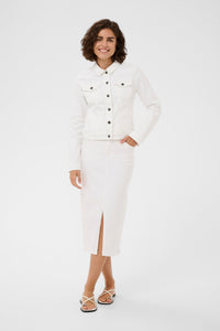 Kaffe Kazelina Chalk Denim Stretch Jacket