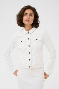 Kaffe Kazelina Chalk Denim Stretch Jacket