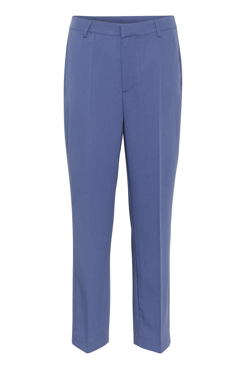 Kaffe Kasakura Blue Indigo Highwaisted Cigarette Trousers, 10507770