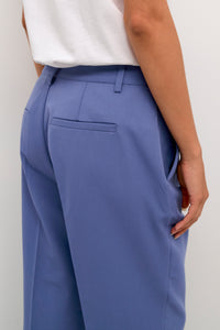 Kaffe Kasakura Blue Indigo Highwaisted Cigarette Trousers, 10507770