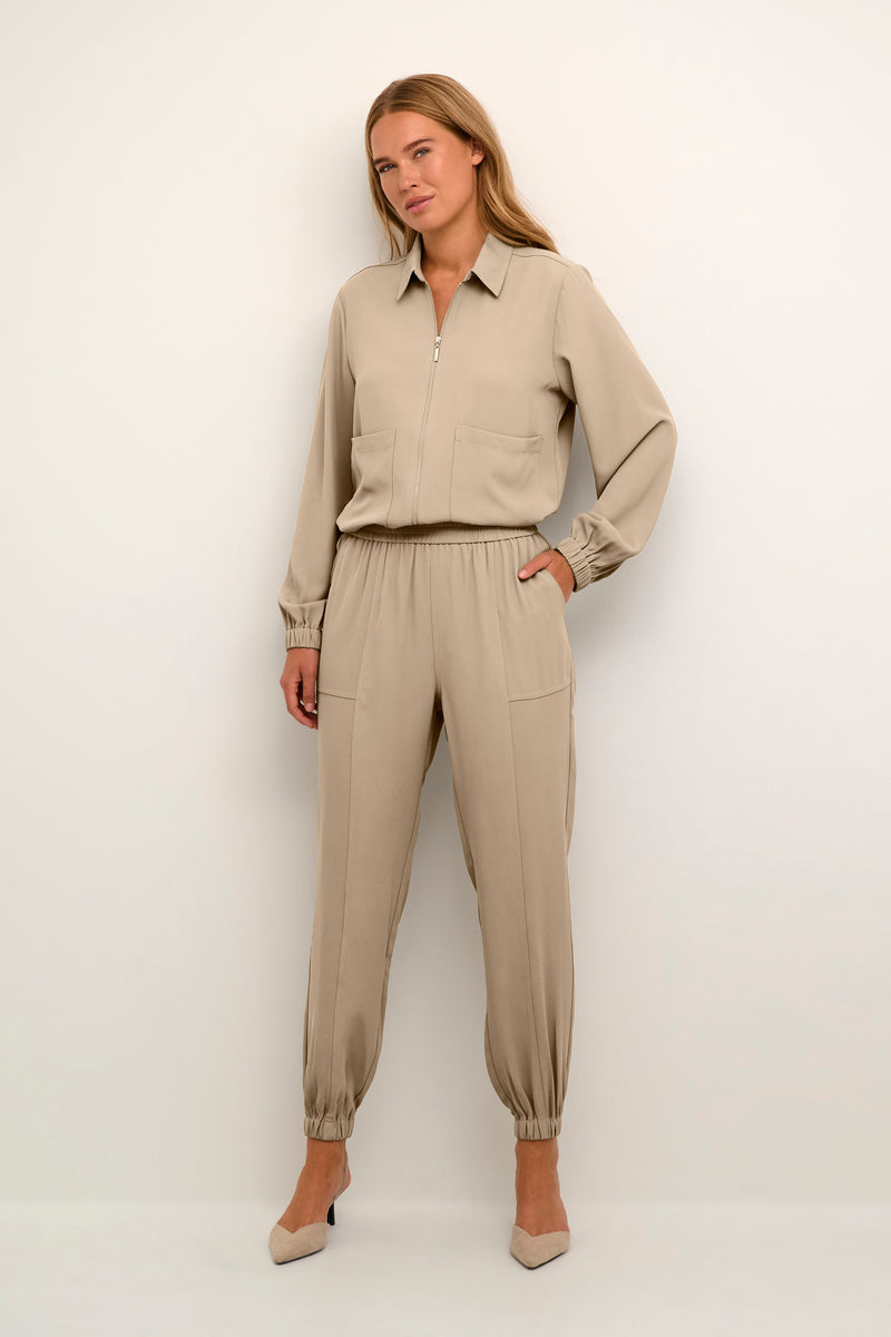 Kaffe Kasigna Brindle Cargo Cuffed Ankle Trousers, 10508214