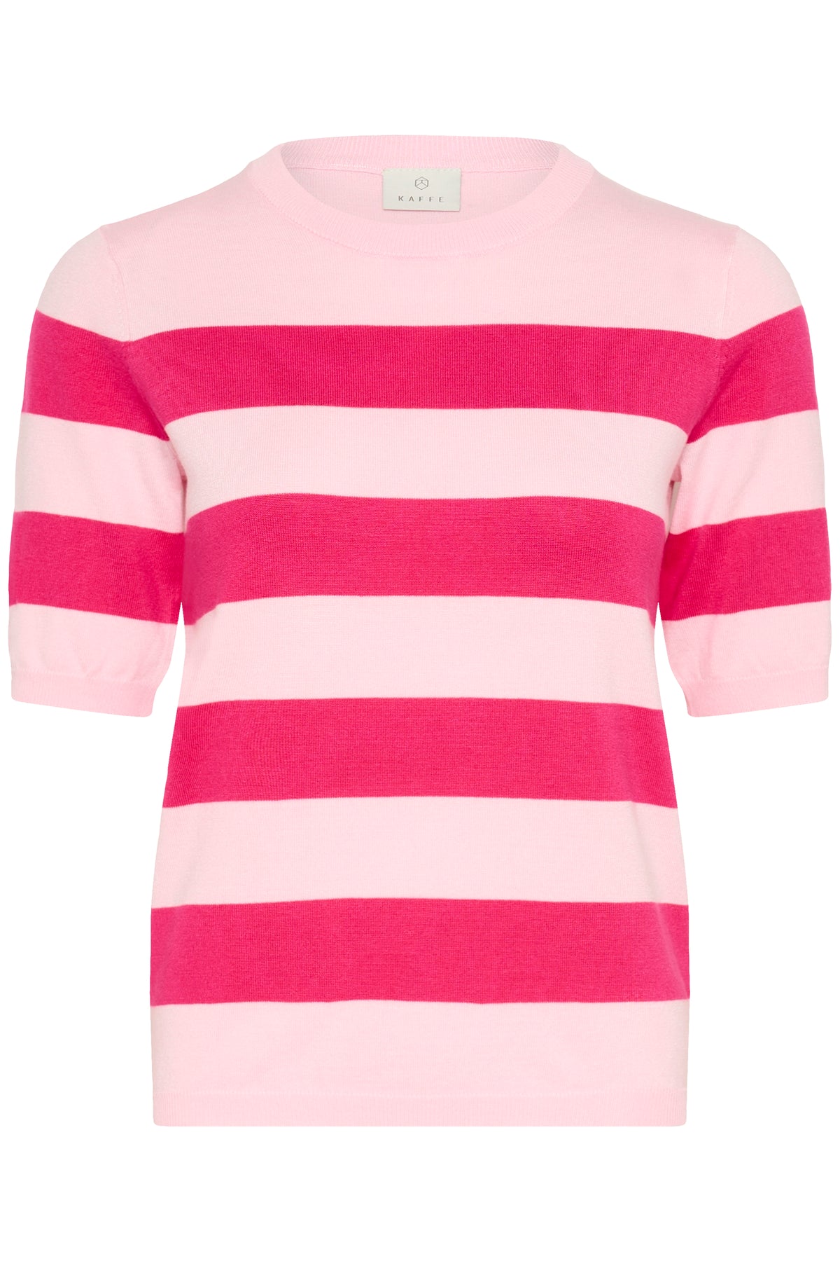 Kaffe Kalizza Ballerina Pink/Beetroot Fuchia Striped Knit