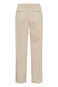 Kaffe Kajenny Feather Beige Wide Leg Elasticated Trousers