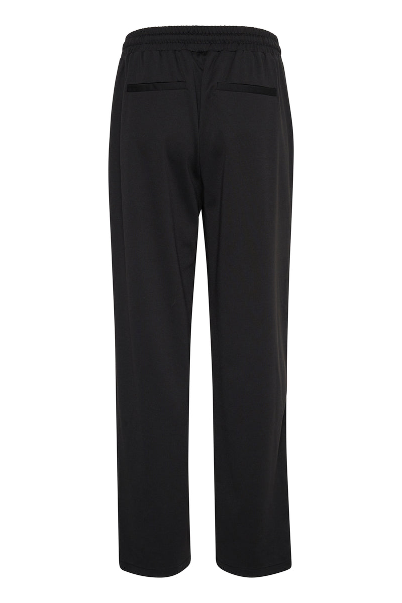 Kaffe Kajenny Black Wide Leg Elasticated Trousers, 10508621