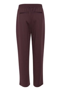 Kaffe Kajenny Fudge Burgundy Wide Leg Joggers, 10508621