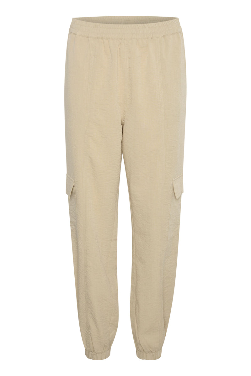 Kaffe Kamajse Feather Beige Cuffed Cargo Joggers, 10508685