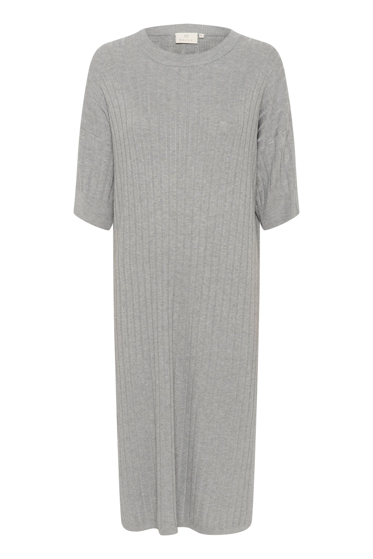 Kaffe Kalola Grey Melange Knitted Midi Dress, 10508776