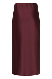 Kaffe Kalotte Fudge Burgundy Satin Slip Skirt