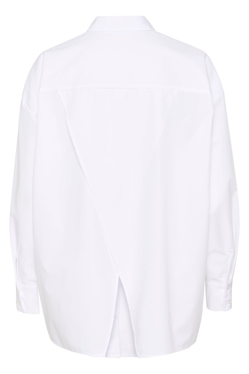 Kaffe Kagrace Oversized Optical White Open Back Shirt, 10508890