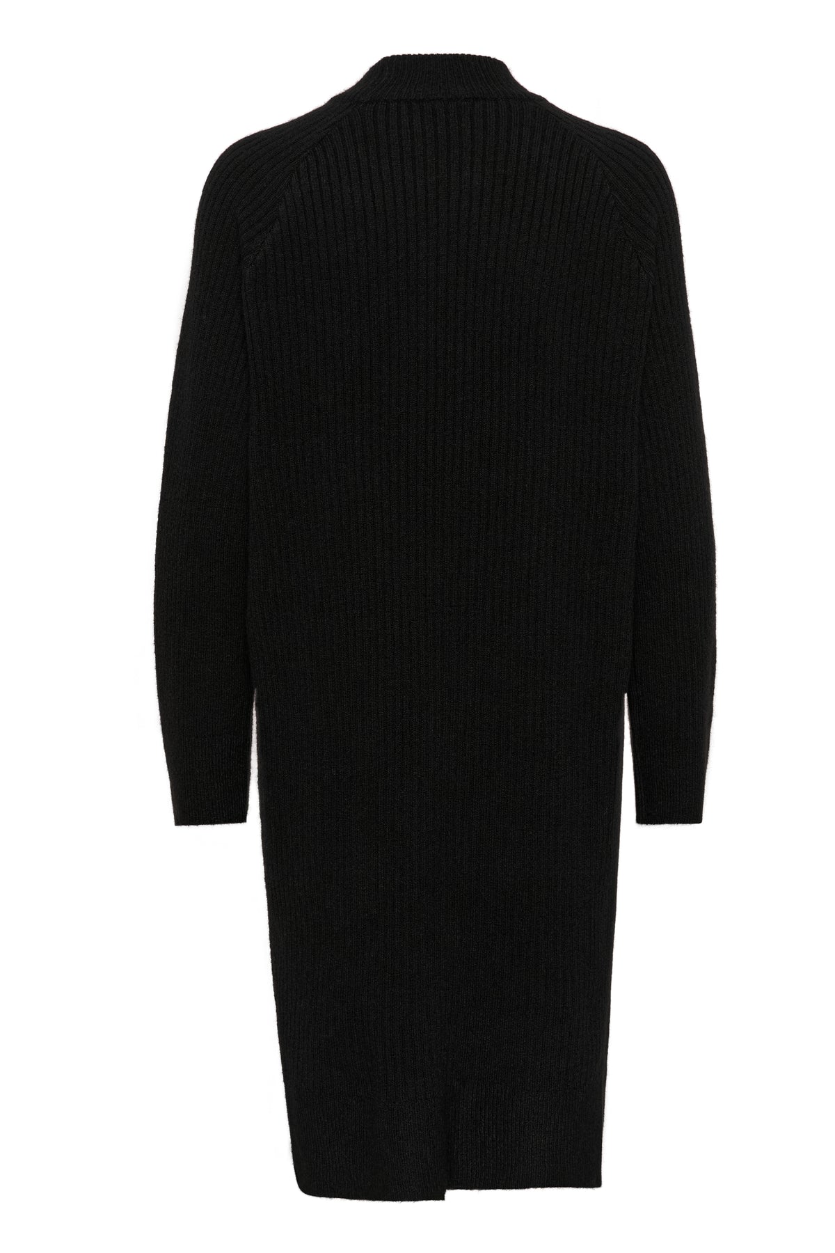 Kaffe Karinya Black Relaxed Fit Knitted Dress, 10509084