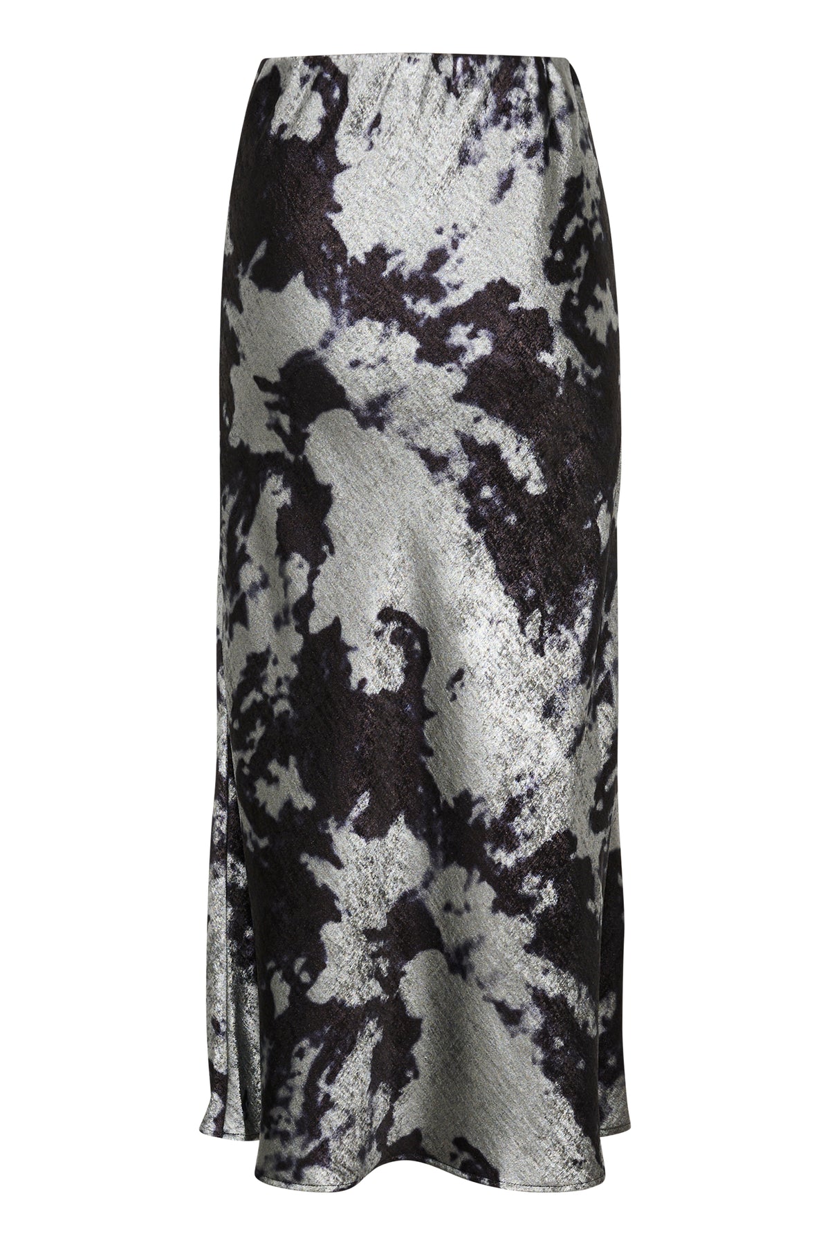 Kaffe Kaasky Black/Silver Cloud Printed Ankle Length Skirt, 10509271