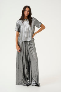 Kaffe Kalorina Silver Metallic Blouse, 10509298