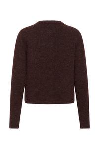 Kaffe Kaniel Fudge Melange Cardigan with Button Detailing