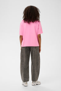 Kaffe Karosie Power Pink 'Ooh La La' Embellished Modal T-Shirt, 10511093