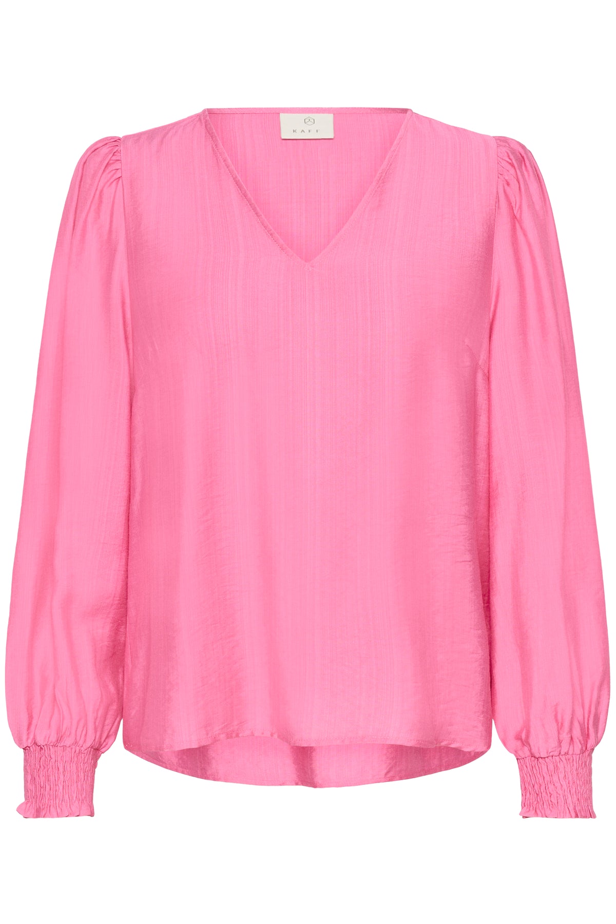 Kaffe Kalufia Power Pink V-Neck Blouse, 10511104