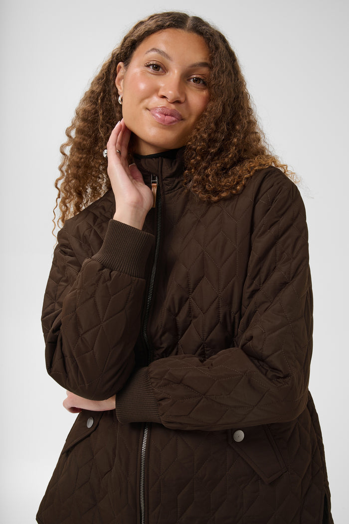 Kaffe KaLeila Coffee Bean Quilted Jacket