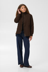 Kaffe KaLeila Coffee Bean Quilted Jacket