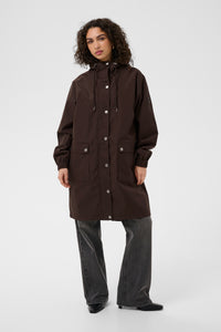 Kaffe Kaennie Sofia Coffee Bean Waterproof Rain Coat