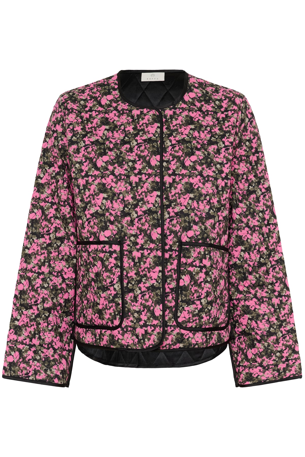 Kaffe Kanuria Pink/Khaki Floral Quilted Jacket, 10511167