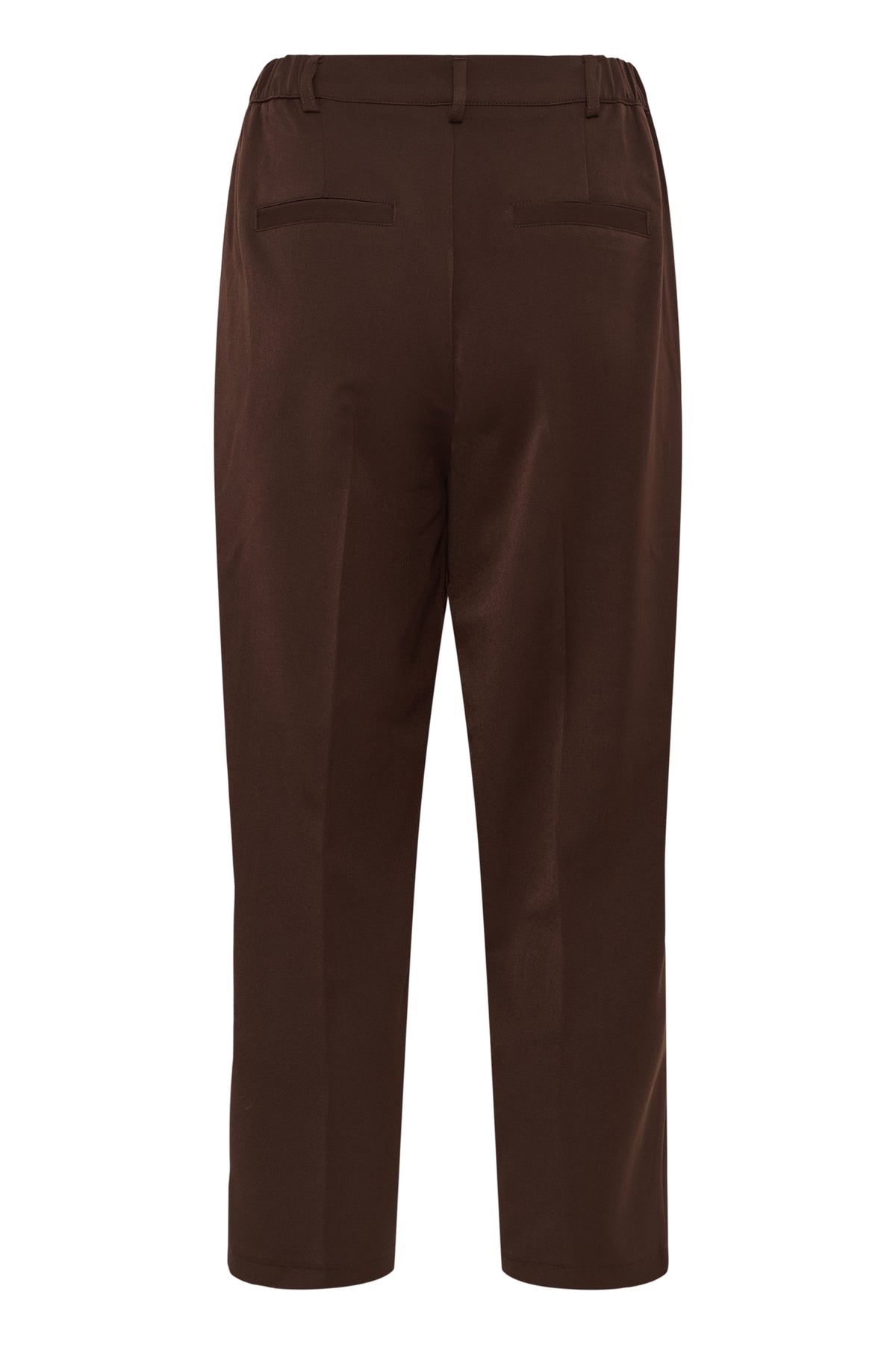 Kaffe KaHeather Coffee Bean Ankle Length Straight Leg Trousers, 10511224