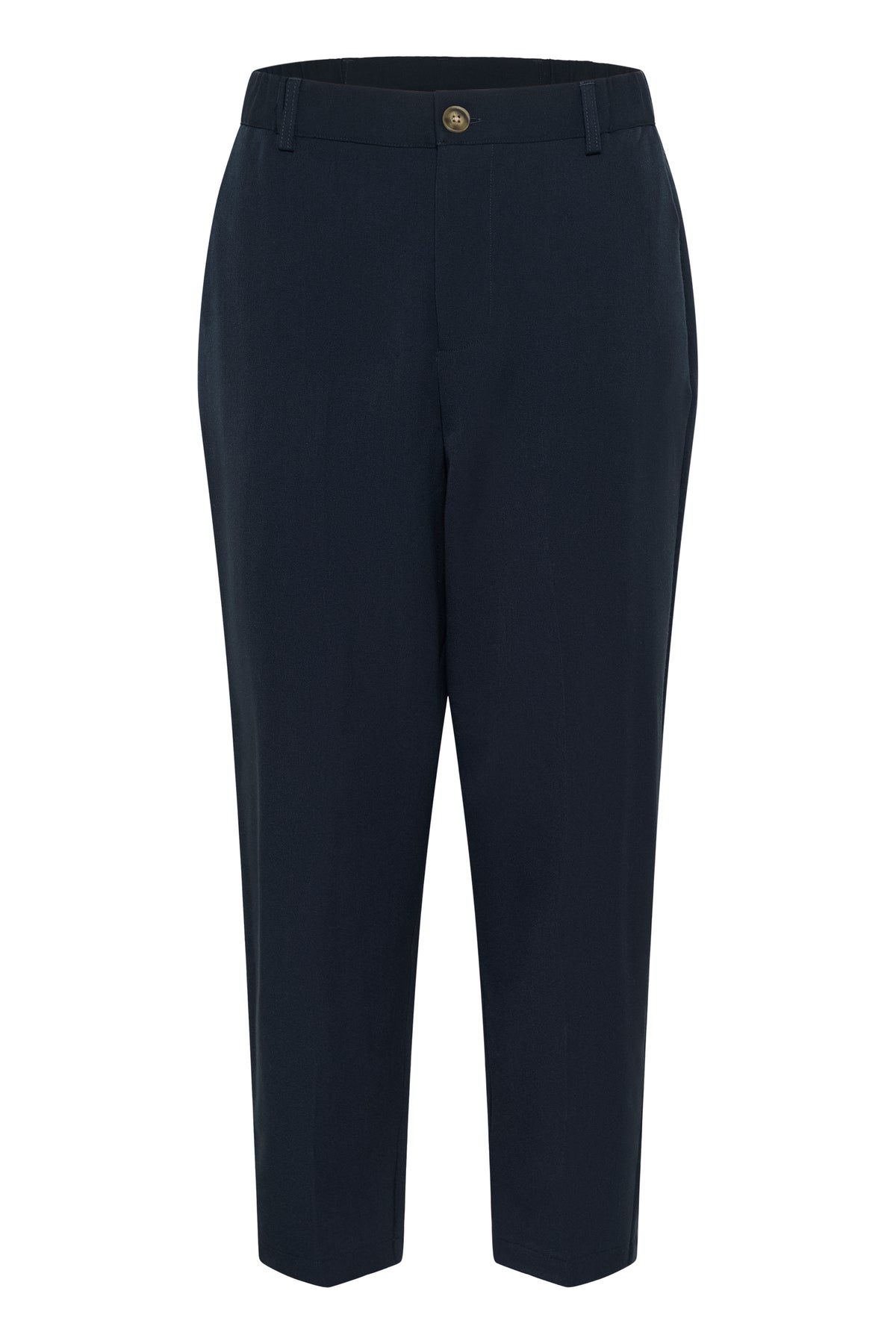 Kaffe KaHeather Midnight Marine Ankle Length Straight Leg Trousers, 10511224