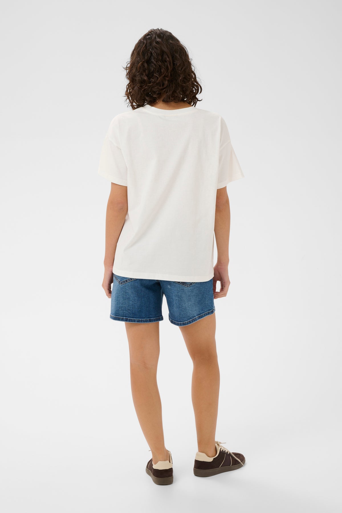 Kaffe KaChelsea Chalk 'Hello Sunshine' Lime Oversized T-Shirt, 10511340