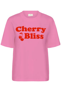 Kaffe Kacherie Pink Frosting 'Cherry Bliss' Logo T-Shirt