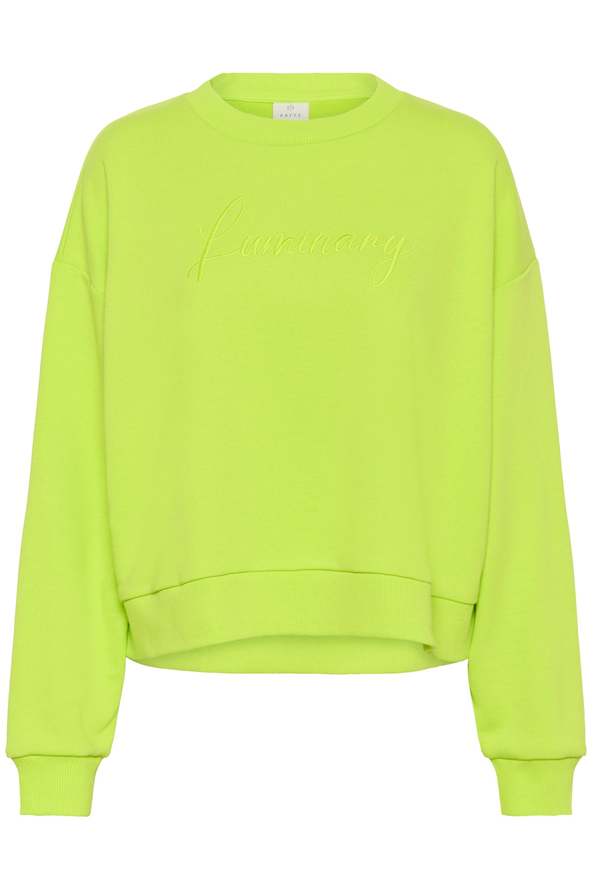  Kaffe Kalila Wild Lime Logo Oversized Sweatshirt, 10511411