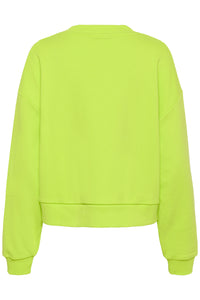  Kaffe Kalila Wild Lime Logo Oversized Sweatshirt, 10511411
