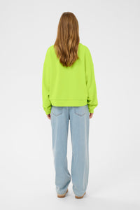  Kaffe Kalila Wild Lime Logo Oversized Sweatshirt, 10511411