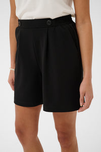 Kaffe Kaphoebe Black Elasticated Waist Shorts, 10511490