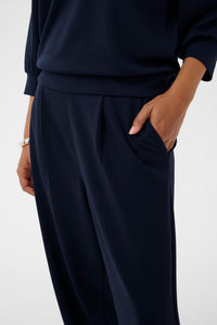 Kaffe Kaannie Midnight Marine Modal Barrel Leg Joggers, 10511588