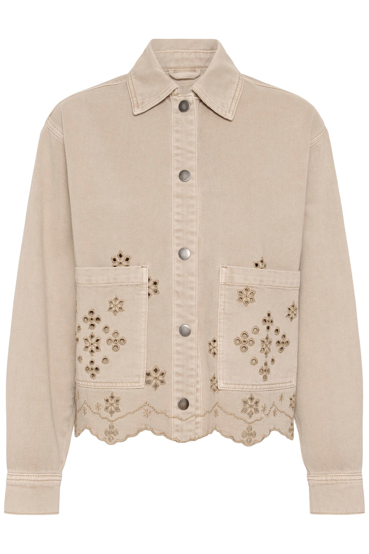 Kaffe KaMimi Feather Beige Broderie Anglaise Jacket, 10511598