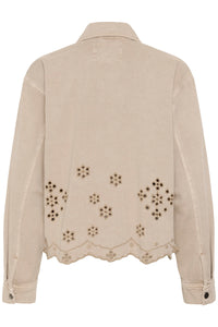 Kaffe KaMimi Feather Beige Broderie Anglaise Jacket, 10511598