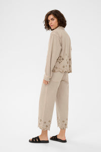 Kaffe KaMimi Feather Beige Broderie Anglaise Jacket, 10511598