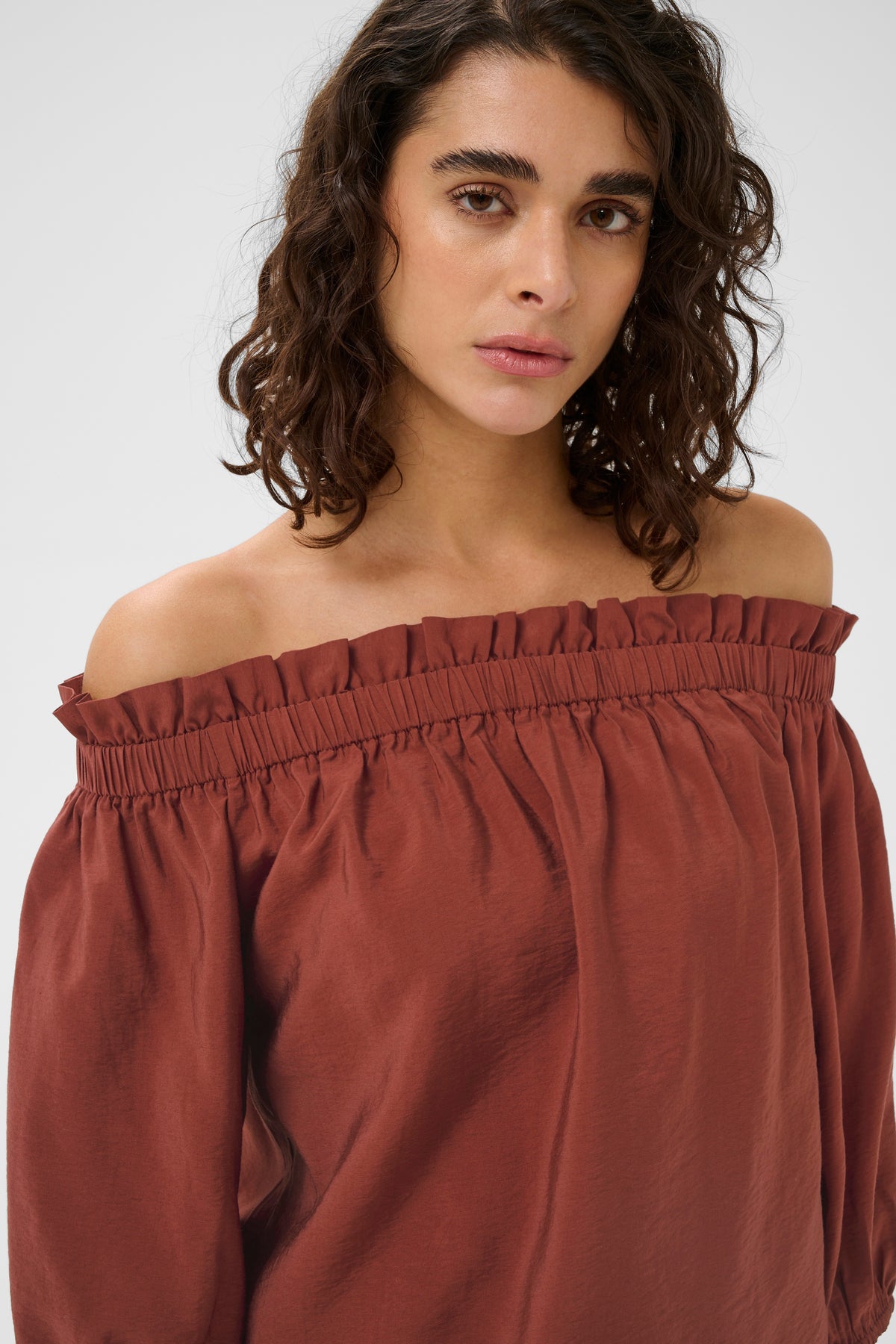 Kaffe KaNeema Henna Off the Shoulder Blouse