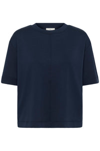 Kaffe Kaannie Midnight Marine Modal Boxy Fit T-Shirt, 10511809