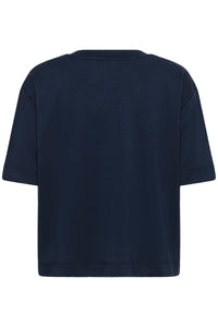 Kaffe Kaannie Midnight Marine Modal Boxy Fit T-Shirt, 10511809
