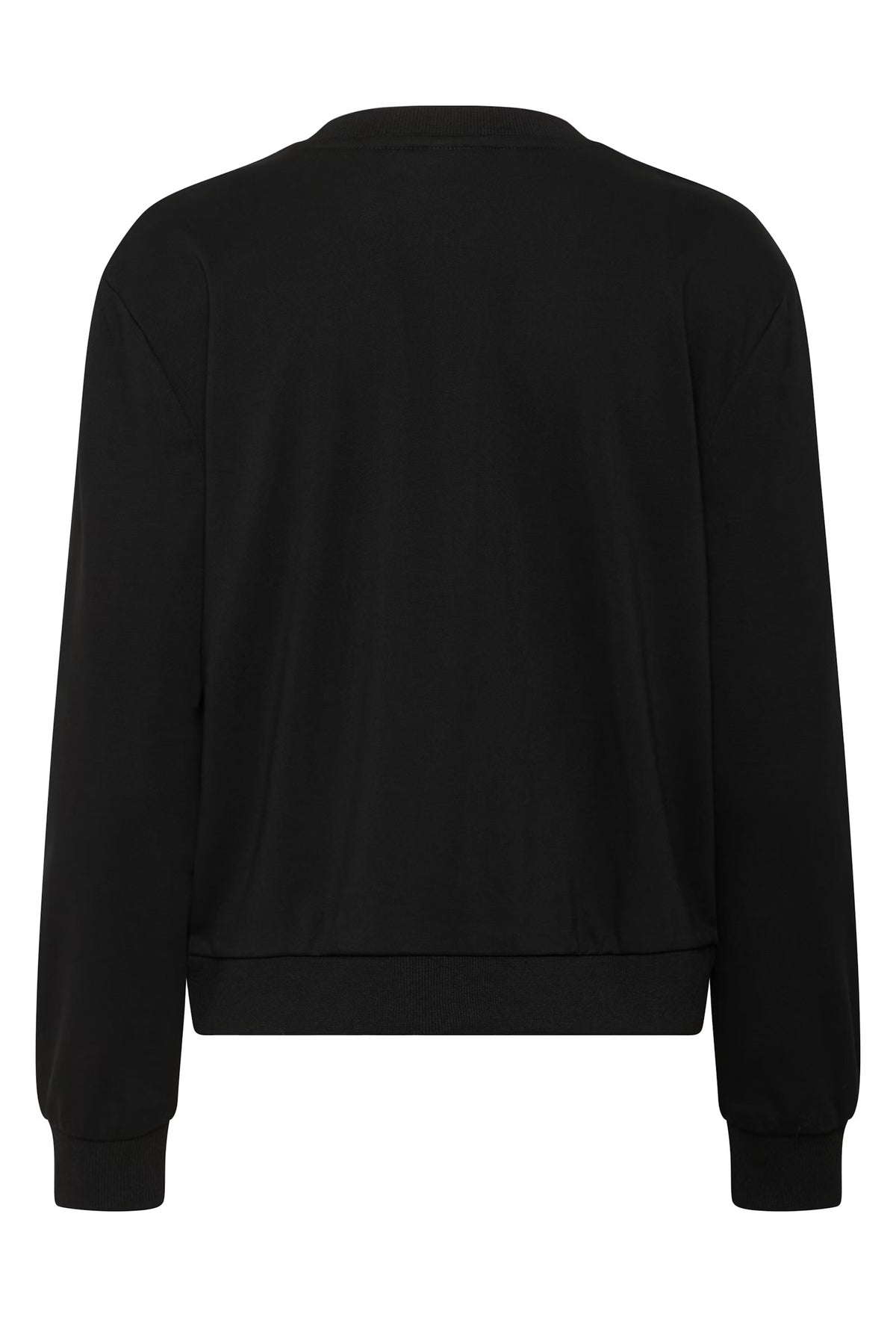 Saint Tropez Norris Black ‘PARIS’ Pearl Logo Sweatshirt