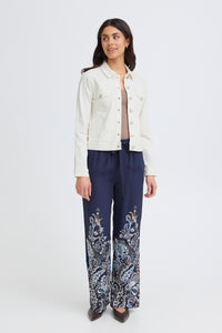 Fransa FrVotwill Whisper White Soft Stretch Denim Jacket