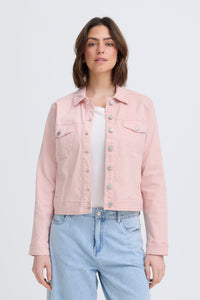 Fransa FrVotwill Lotus Pink Soft Stretch Denim Jacket, 20609189