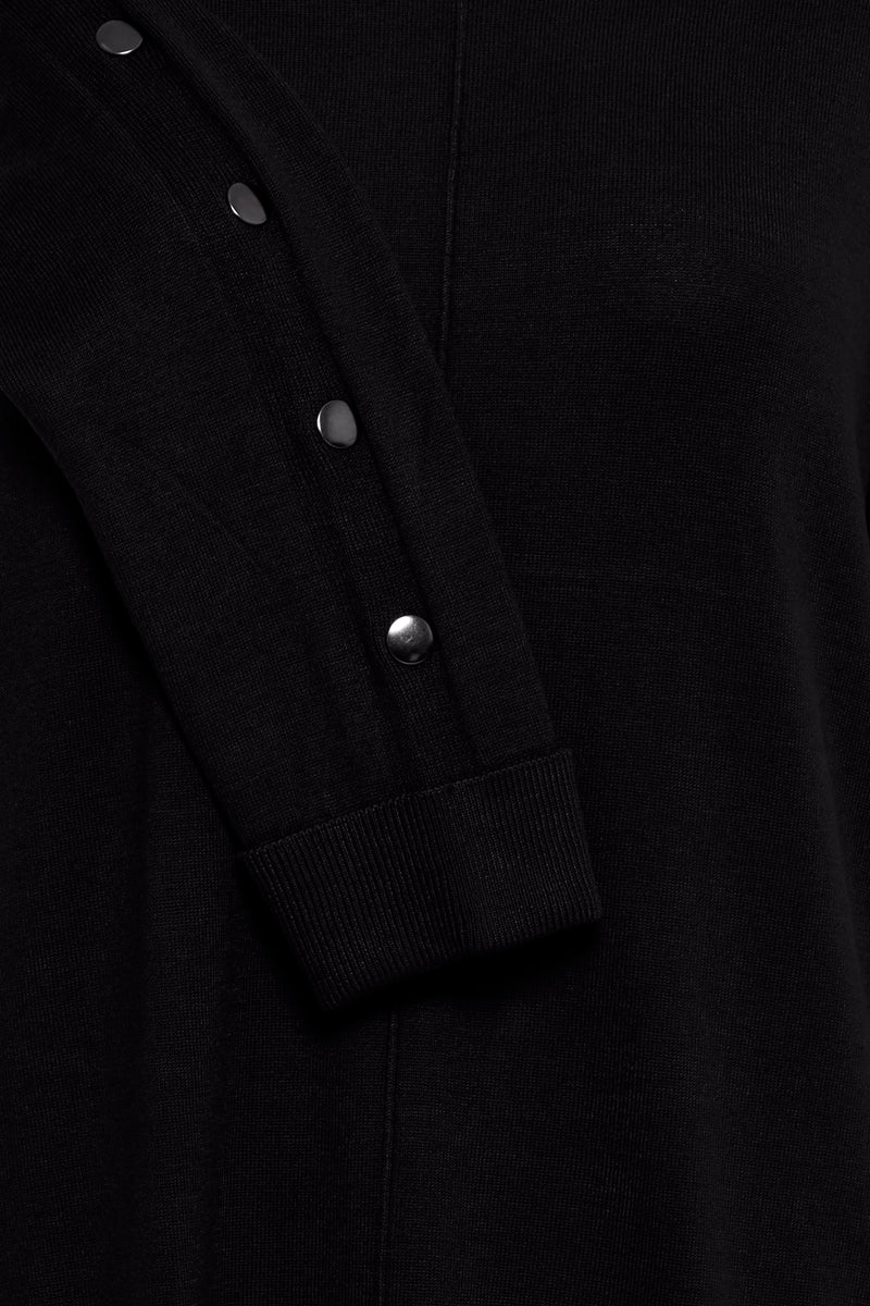 Fransa Frbesmock Black Button Knit