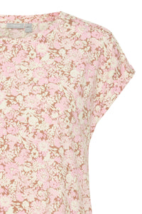 Fransa FrSeen Pink Frosting Floral Printed T-Shirt, 20610634